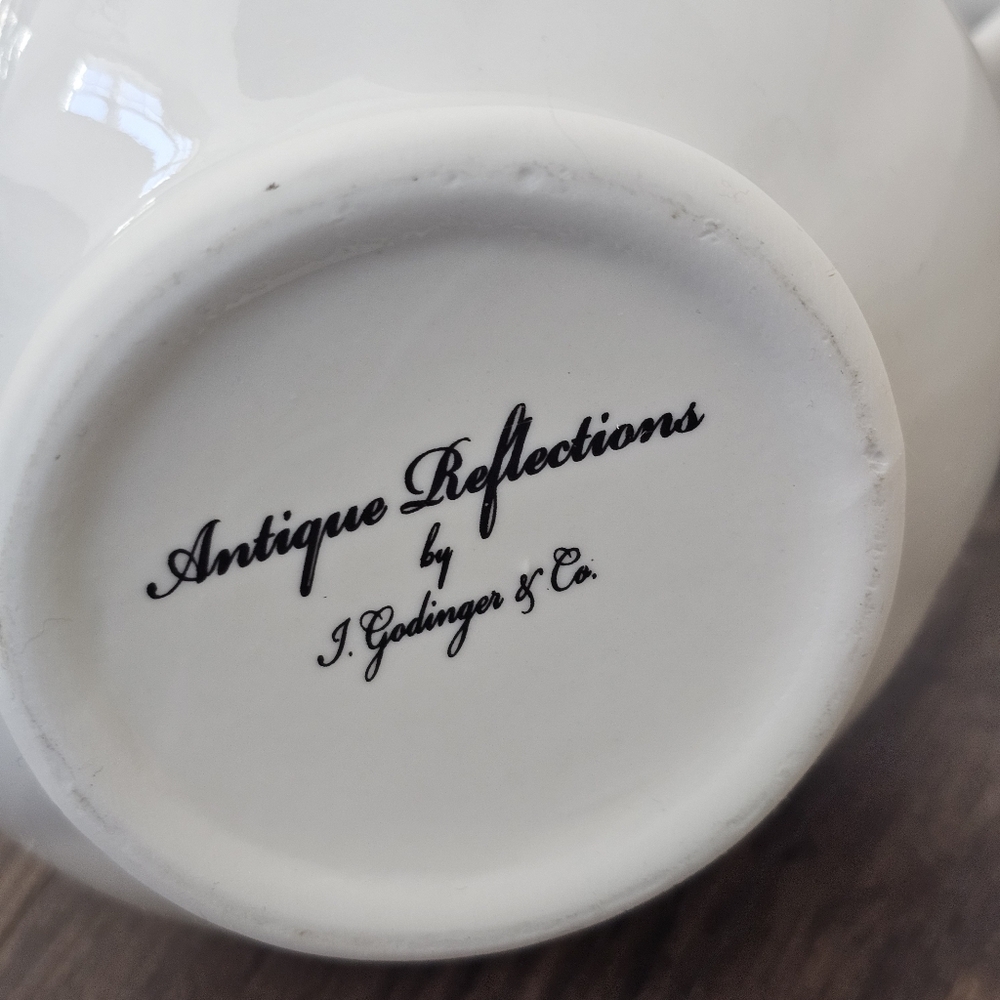French Toile de Jouy Vintage Pitcher – Antiques Reflections - Picture 10 of 12